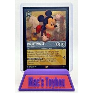 Disney Lorcana TCG Reign of Jafar Mickey Mouse Giant Mouse 199/204 - NM